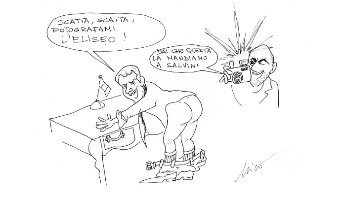 la vendetta di Macron Saviano su Salvini