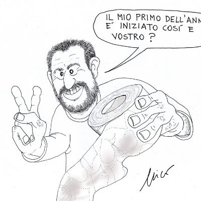 primo selfie di Salvini del 2019