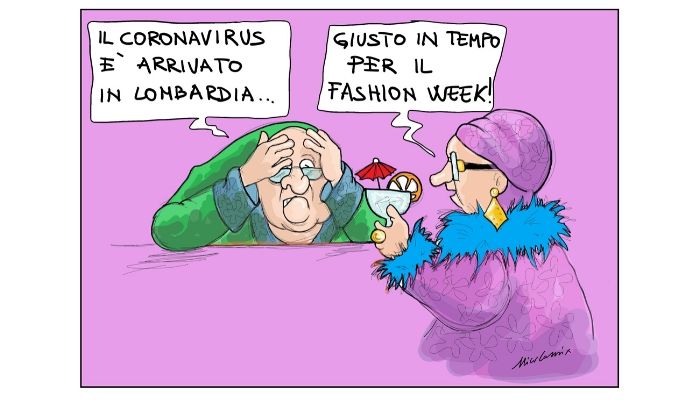 Fashion Week e Coronavirus - By Nicocomix 