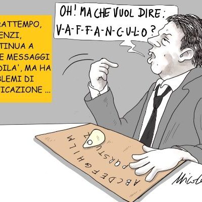 Renzi e la tavoletta Ouija