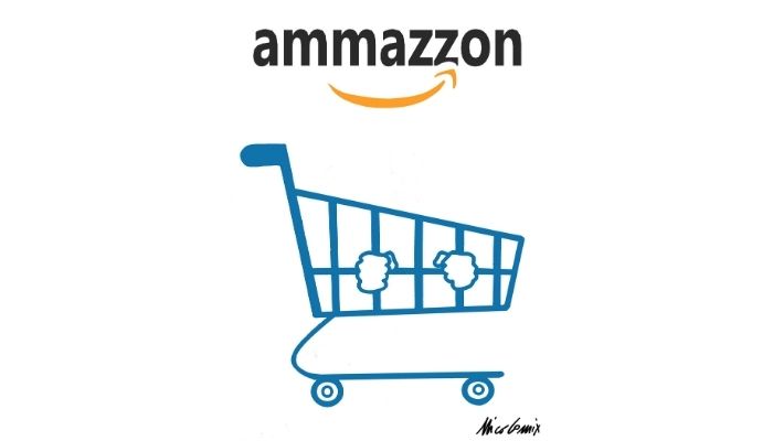 Ammazzon . La campagna pubblicitaria per il cambio d'immagine di Amazon corrisponde a un cambio di trattamento dei dipendenti? Nicocomix