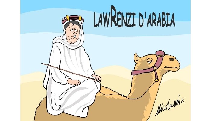 LawRenzi d'Arabia. Renzi e il viaggio in Arabia Saudita. Nicocomix