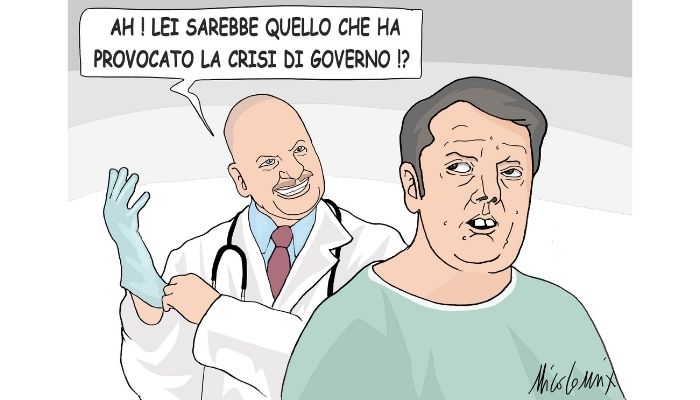 c'è crisi, grossa crisi. Matteo Renzi apre la crisi di Governo. Nicocomix