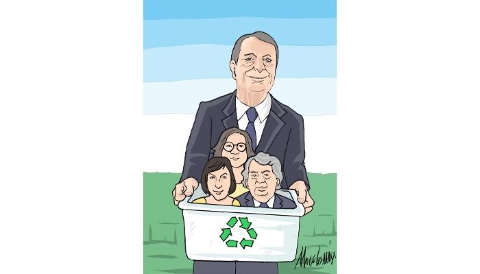 Governo del riciclo . Draghi e i tre ministri di Forza Italia. Nicocomix