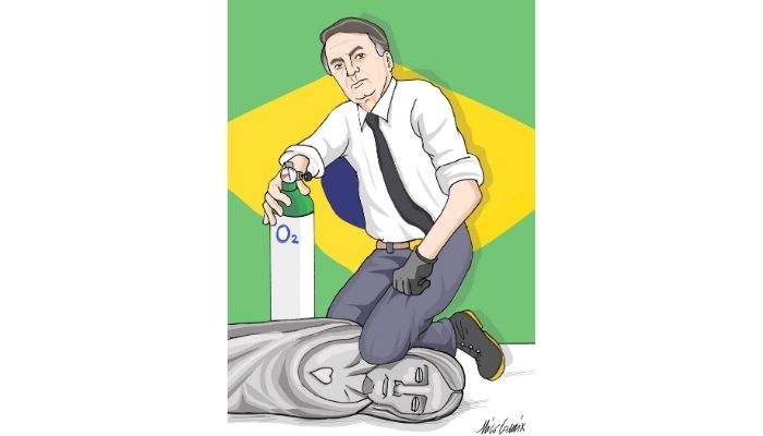 #O2Brasil . Dalla confidenza di un amico vignettista brasiliano nasce l'#O2Brasil 3 #helpbrasil . Nicocomix
